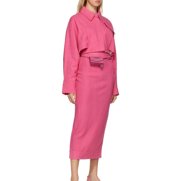 Authentic Jacquemus Barbie Pink ‘Le Port Azur’ Mini Bag - Picture 1 of 4